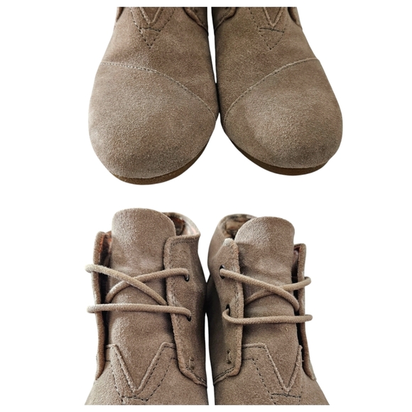 TOMS | Suede Desert Wedges | Women's | Size 8.5 | Ankle Booties - Picture 15 of 16